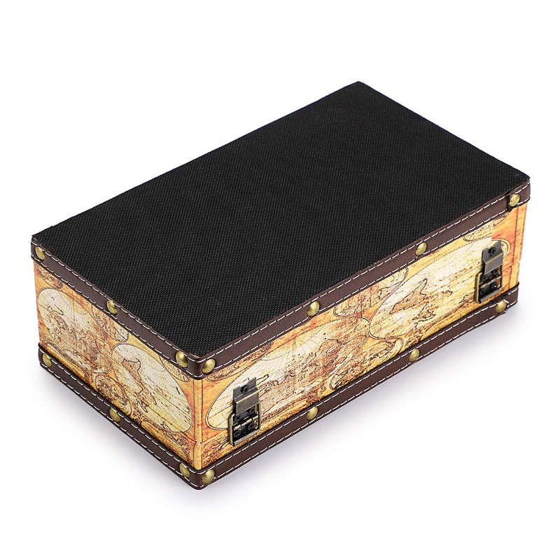 Sumnacon Retro Tissue Box Holder , Tissue Organizer Rectangular Wooden