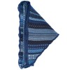 Invero, Merino Triangular Scarf Tiziana 100% Wool, blue