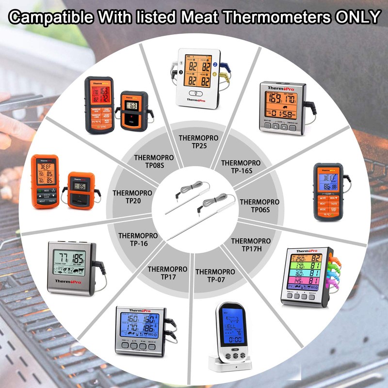 Meat Temperature Probe Ambient Probe Replacement Probe for Thermopro TP20