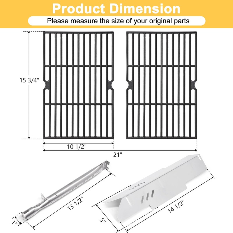 Grill Replacement Parts for Dyna Glo DGF350CSP DGF350CSP-D 2-Burner Gas