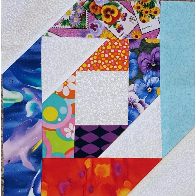 Unbranded 12 Pineapple Blossom Quilt Top Fabric Blocks Squares