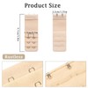 3 Pieces Bra Extenders, 3 Hooks×3 Rows Bra Strap Extension,