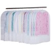 Astro Garment Cover 605-02, White, Ruffled, Short Size, 20-Piece Set,