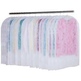 Astro Garment Cover 605-02, White, Ruffled, Short Size, 20-Piece Set, Clothes Cover, Double-Sided Non-woven Fabric, Suit Cover, Cuttable