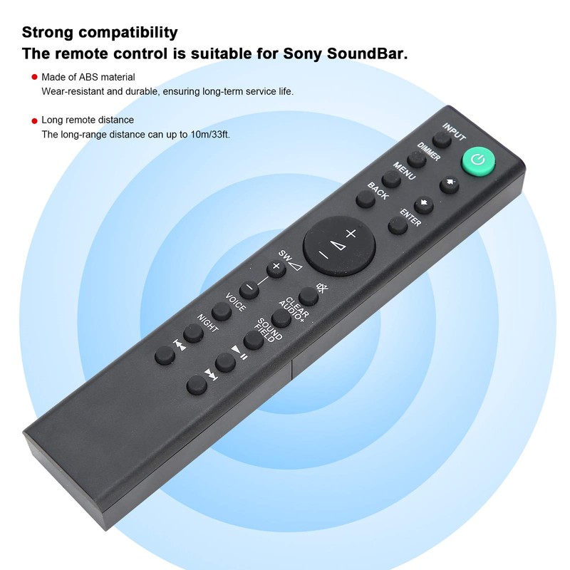 Replacement Remote Control for HT-RT3 HT-CT390 SA-CT390 SA-WCT390 RMT-AH200U Soundbar