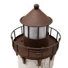 Decor Wooden Nautical Lighthouse Decor with Light Rustic Ocean Sea