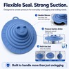 Bathtub Drain Stopper, 6 Inch Silicone Tub Stopper, Reusable Suction