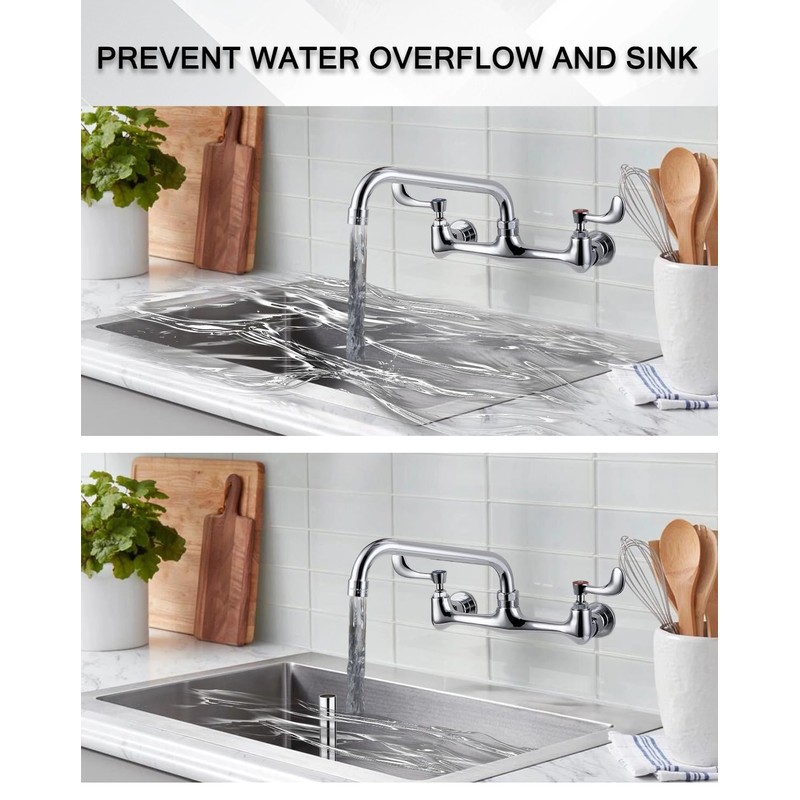 Phivan Bar Sink Overflow Pipe 12.25 Inch Stainless Steel Bar