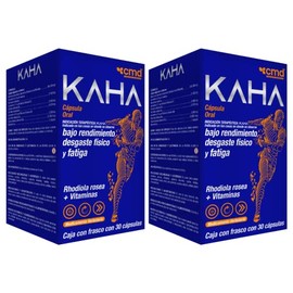 CMD - KAHA - Rhodiola Rosea  Vitaminas - Medicamento Herbolario - 2 Cajas con 1 Frasco de 30 cápsulas cu                                              
