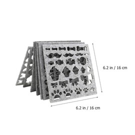 Healifty 7pcs Wool Felting Tool Kit Needle Felting Applique Mold DIY Craft Template Stencil Beginner Hand Embroidery Craft Tools