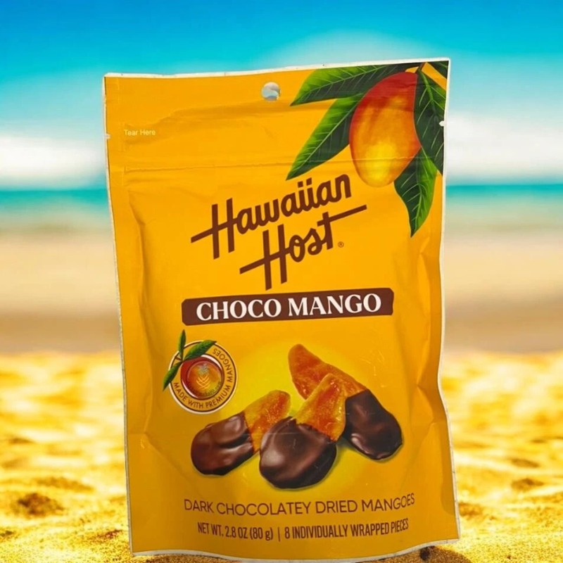 Hawaiian Host Choco Mango – Dark Chocolate Dipped Dried Mango