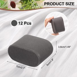 uxcell 12pcs Bracelet Watch Pillow Velvet Jewelry Display Pillows Cushion Pad Watch Storage Pillow for Watch Box Grey