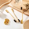 Geiserailie 3 Pieces Moustache Comb and Brush Beard Edge Brushes