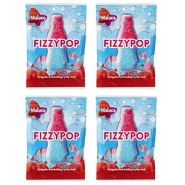 Malaco Fizzy Pop Sour Candy 4 packs of 80g