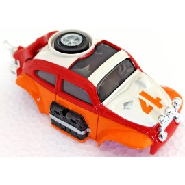 Johnny Lightning VW Baja Bug RedWhiteOrange JL XtracTion Snap On Slot Car BODY for AFX auto world