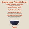 24 oz Ceramic Cereal Bowl Set of 4, 6" Breakfast