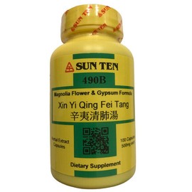 Sun Ten - Magnolia Flower & Gypsum Formula, 100 Capsules / Xin Yi Qing Fei Tang