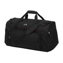 LONALIA 55L Sports Gym Duffle Bag for Men - 22 inch Large Duffel Bag for Workout, Travel, Weekender, Fitness (Black)
