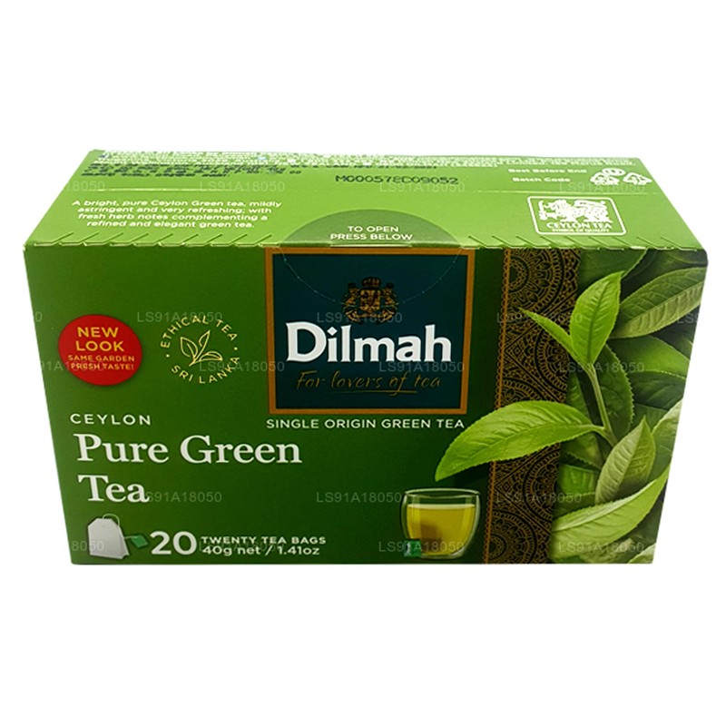 DILMAH Pure Green Green Tea 1.5g. x 20teabags