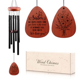 Gifts for Sister, Sister Brithday Gifts - Sisters Wind Chimes 25.5"