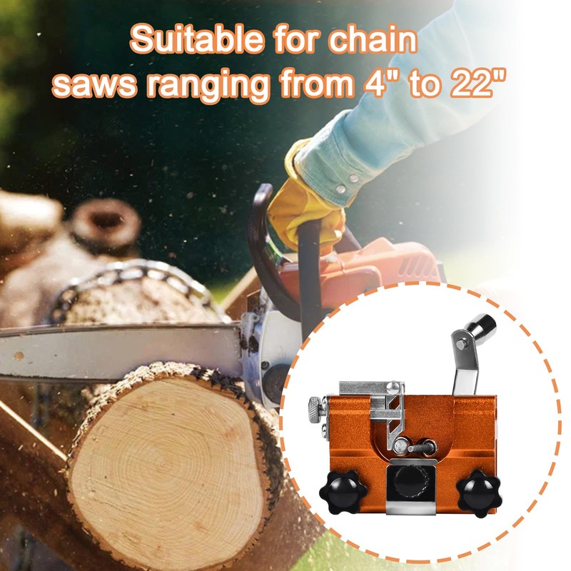 Funnytek Chainsaw Sharpener Jig Kit, Portable Chain Saw Sharpening Tool
