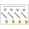 ahc STAINLESS STEEL Screws (4) Insert Kit for Bolt-On Guitar