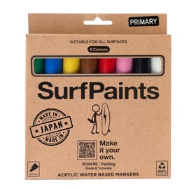 Surfpaints Primary 8 Pack Set Acrylic Paint Pens