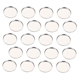 Minkissy 50pcs Eyeshadow Tray Round for Makeup Portable Lightweight Eyeshadow Holder for Travel Compact Empty Cosmetic Plates for Custom Blush Powder