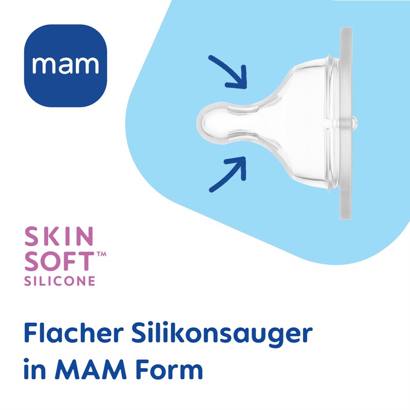 MAM Easy Active Baby Bottle Set with Basket 5-Piece Plain