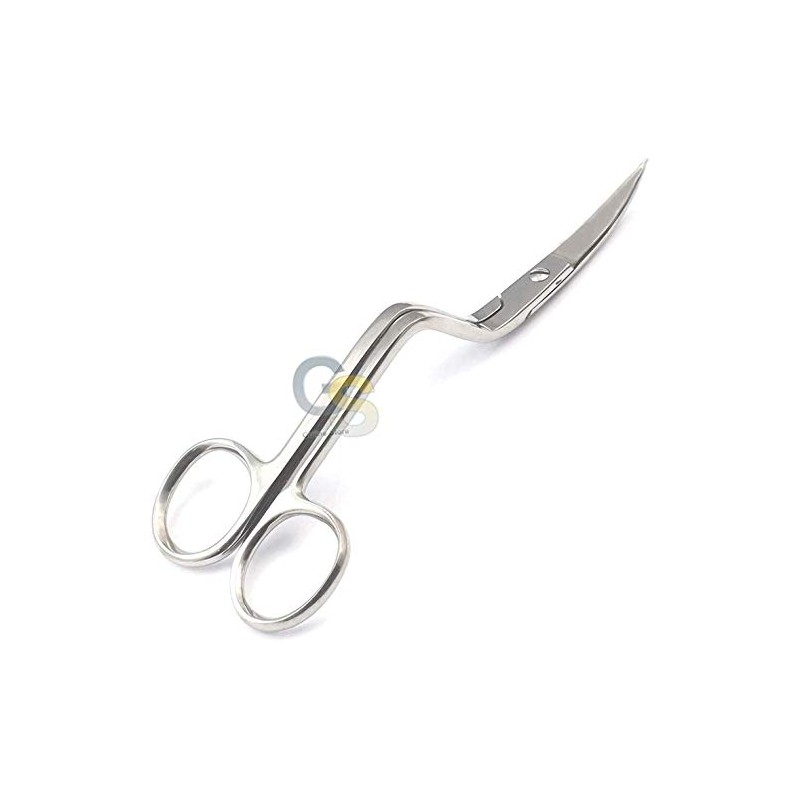 G.S 6" PRO BENT HANDLE CURVED EMBROIDERY SCISSORS SEWING