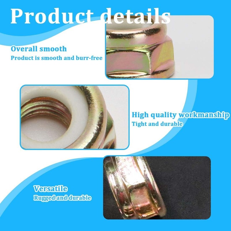 M10 Flange Nut, Metal Universal Left Hand Thread Blade Nut