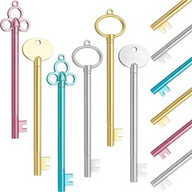 Pack of 12 Gel Pens, Cute Gel Pens in the Shape of a Key, Key Shape Creative Gel Pens, Vintage Creative Cartoon Key Shape Gel Pen for Students, Office Supplies, School Supplies (4 Colours)