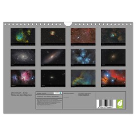 Universum - Eine Reise zu den Sternen (Wandkalender 2026 DIN A4 quer), CALVENDO Monatskalender: Phantastische Aufnahmen unseres Universums. (CALVENDO Wissenschaft)