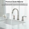 Bathroom Basin Widespread Faucet Brushed Nickel 8 Inch 3 Hole