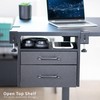 VIVO Corner Clamp-on Under Desk Drawer and Shelf System, Office