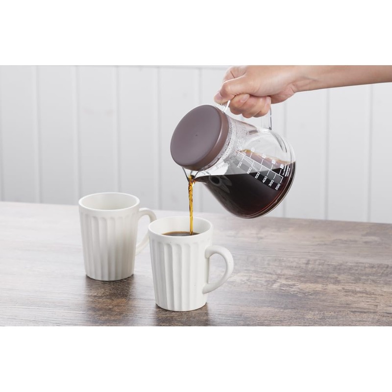 Yoshikawa 1106225 Coffee Server, 25.5 fl oz (750 ml), Brown
