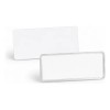 100 Bases Para Gafete Re-utilizable Con Mica Protectora