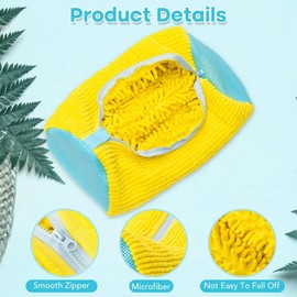 LunaXia Laundry shoe bag - Shoe Washing Machine Bag - Laundry Shoe Bag for Washer and Dryer for All Shoe Types and Sizes - Yellow - Set of 2