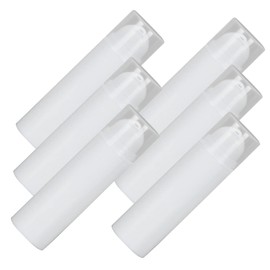 Healeved 6pcs Airless Pump Lotion Dispenser Travel-Friendly Cream Sub Bottles for Lotions and Cosmetics Multipurpose Containers for Skincare and Hand Wash