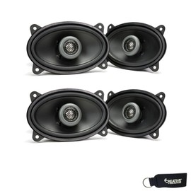 MB Quart - Two Pairs of Formula 4 X 6 Inch 2-Way Coaxial Car Speakers - FKB146