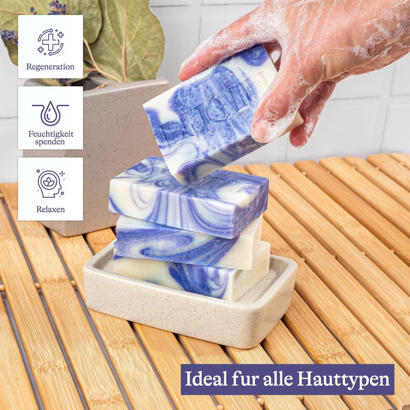 lubiu Lavender Soap Piece 100 g - Organic Soap Lavender