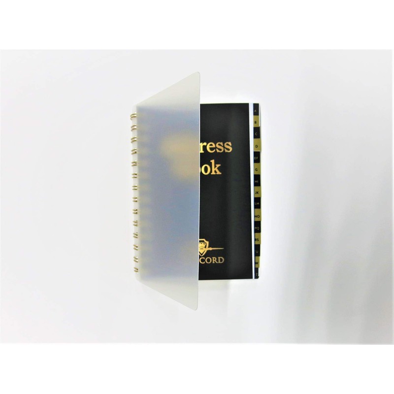 Concord Telephone Address Book Wirebound Polypropylene Clear Cover 16 Part