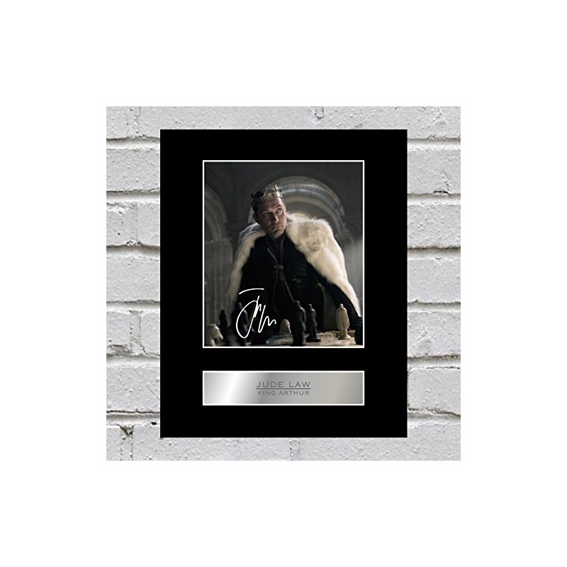 Jude Law Mounted Photo Display King Arthur
