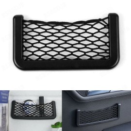 BSBSDJB 2pcs Car Interior Body Edge Black Elastic Net Storage Phone Holder Accessories