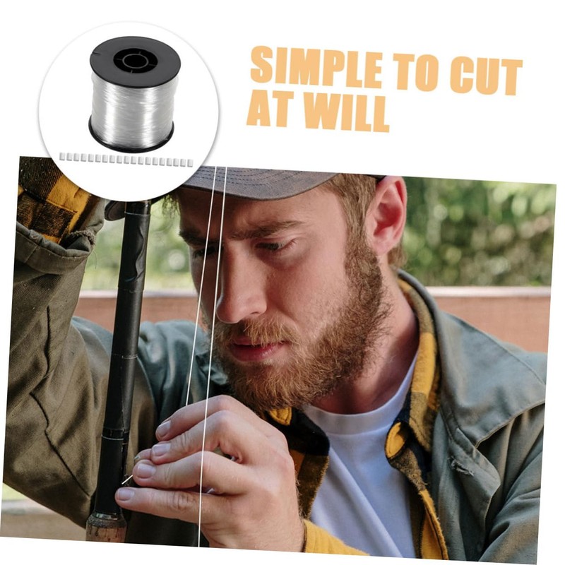 Tofficu 1 Set Invisible Nylon Fishing Wire Clear Fishing Line