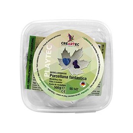 Creartec Porcellana Fantastica Modelling Clay for Individual Design, Non-Toxic and Air-Hardening, 500 g, Made in Germany