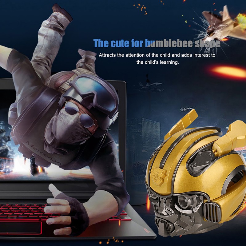 For Bumblebee Cartoon Design Wireless Bluetooth Speaker with TF Slot
