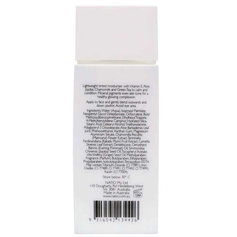 Natio Australia Tinted Moisturiser SPF 50+ Tan 50ml - 3-in-1