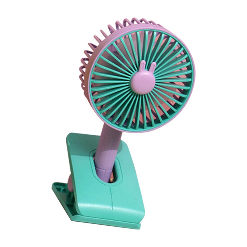 Mini Clip On Fan ABS Foldable USB Rechargeable Noiseless Small