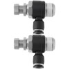 Briny River 2pcs Air Flow Control Valve Connector Push in